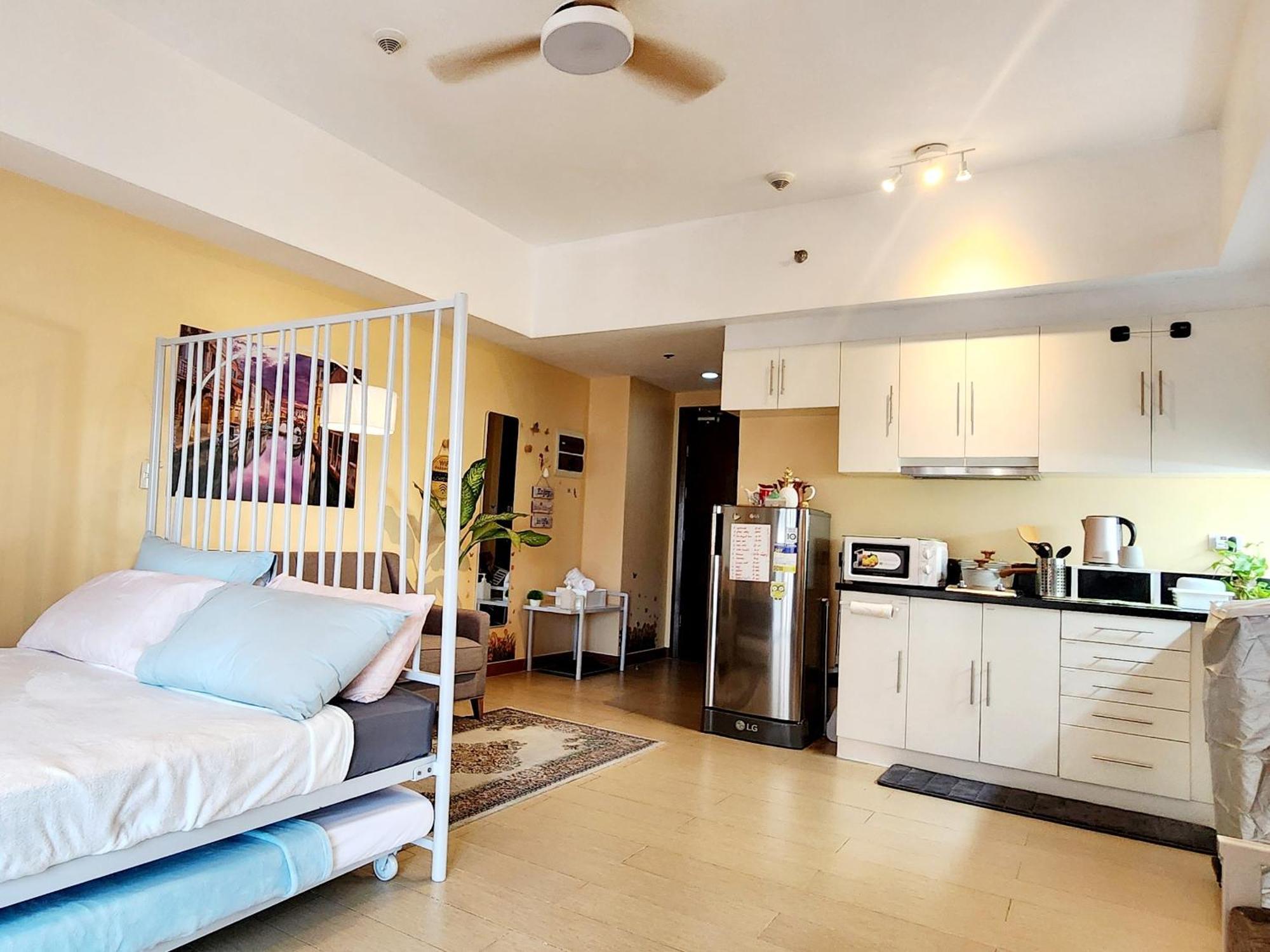 Spacious Cozy Suite At The Venice Mall With Free Parking And Washing Machine (Adults Only) Taguig Ruang foto